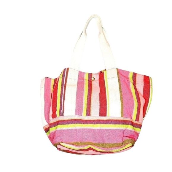Coldwater Creek Stripe colorful Tote Bag - Picture 2 of 4